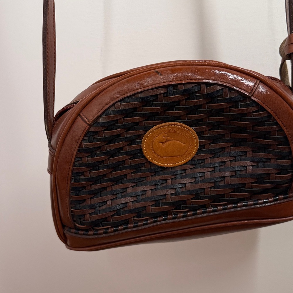 Brown and Black Woven Crossbody Bag ?? Authentic Dooney & Bourke??